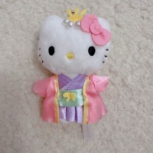 Rare Mini Hello Kitty Kimono Mascot Charm Otohime Plush